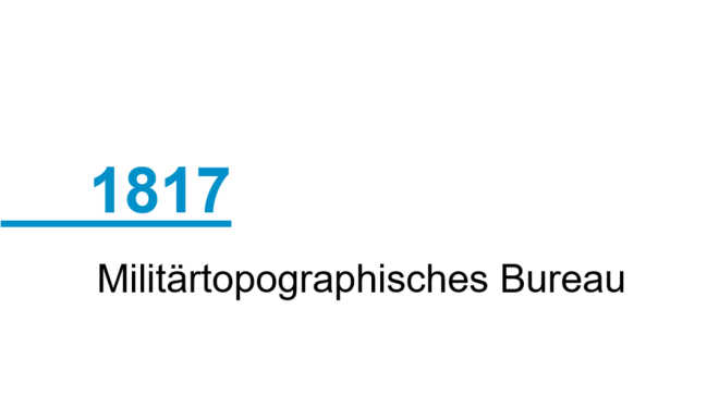 Jahr 1817; Militärtopographischen Bureaus